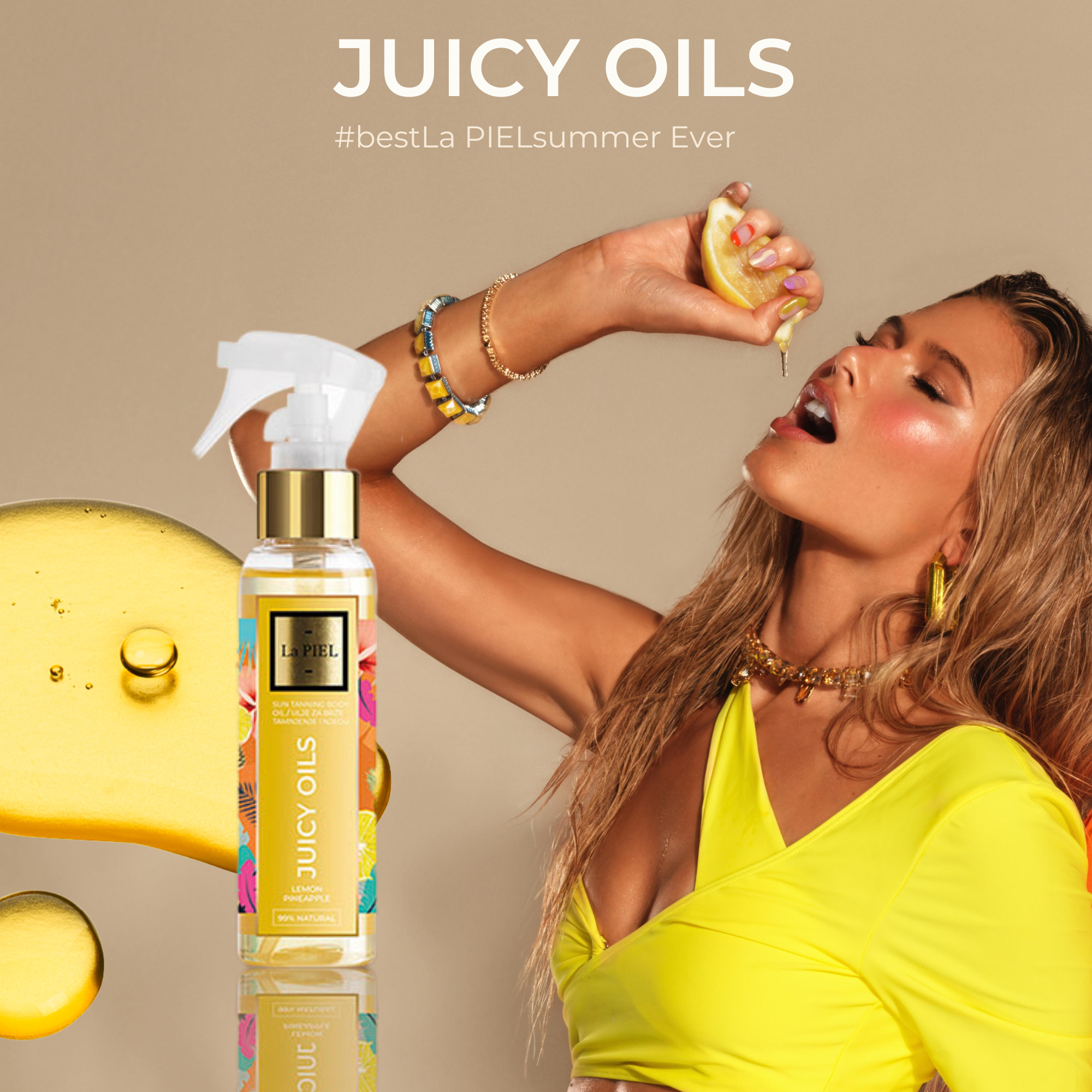 Ulje Za Njegu I Suncanje La Piel Juicy Oil Limun Ananas Prirodna Kozmetika Lana Jurcevic